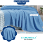 ETEHOMETEX  HAVUZLU PİKE ÇİFT KİŞİLİK 220X240CM MAVİ 8696474231657